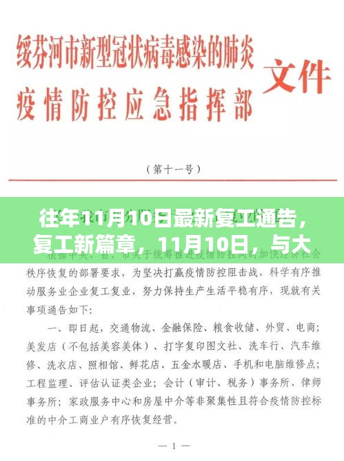 11月10日復工新篇章，共舞自然的開始之路