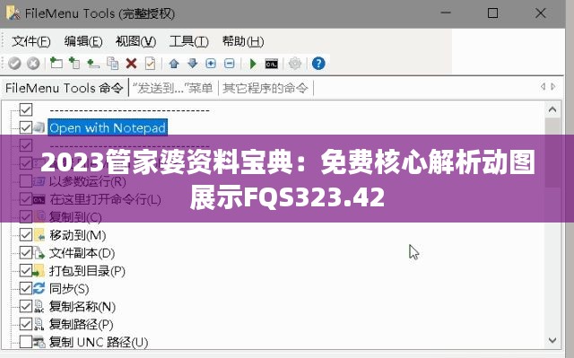 2023管家婆資料寶典：免費核心解析動圖展示FQS323.42