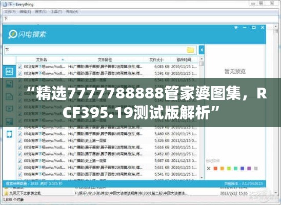 “精選7777788888管家婆圖集，RCF395.19測試版解析”