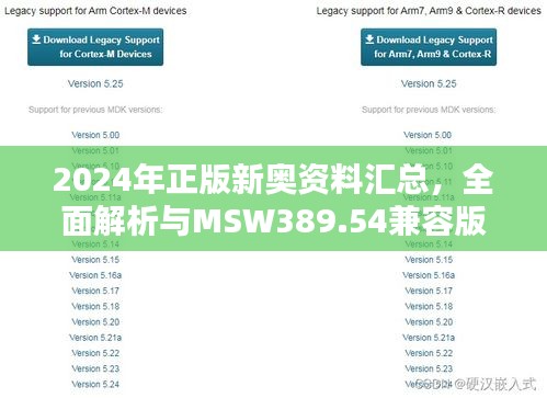 2024年正版新奧資料匯總，全面解析與MSW389.54兼容版