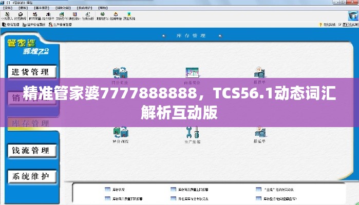 精準管家婆7777888888，TCS56.1動態(tài)詞匯解析互動版