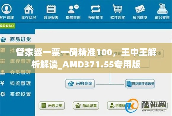 管家婆一票一碼精準(zhǔn)100，王中王解析解讀_AMD371.55專用版