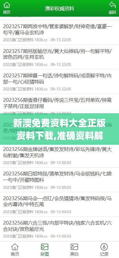 新澳免費(fèi)資料大全正版資料下載,準(zhǔn)確資料解釋_影像版GBO923.29