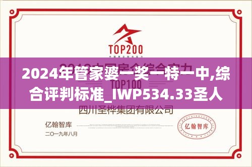 2024年管家婆一獎一特一中,綜合評判標(biāo)準(zhǔn)_IWP534.33圣人