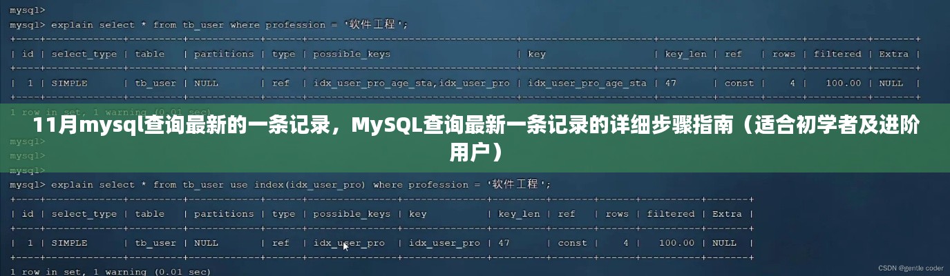 MySQL查詢最新記錄步驟詳解，從初學者到進階用戶的指南