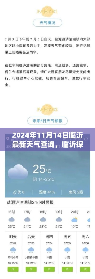 2024年11月14日臨沂天氣探秘，寧靜之旅與天氣奇遇