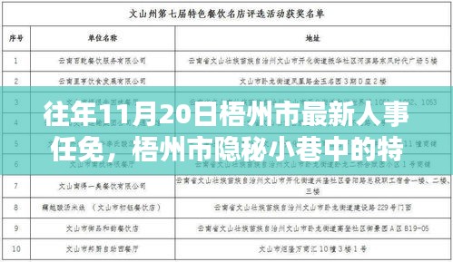 梧州市人事任免與隱秘小巷的特色小店，人事變遷背后的驚喜邂逅之旅