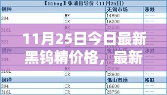 11月25日黑鎢精最新價(jià)格指南，查詢(xún)方法與精準(zhǔn)報(bào)價(jià)獲取