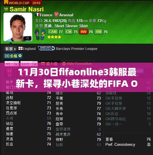 FIFA Online 3韓服最新卡牌揭秘，小巷深處獨特小店的探索之旅