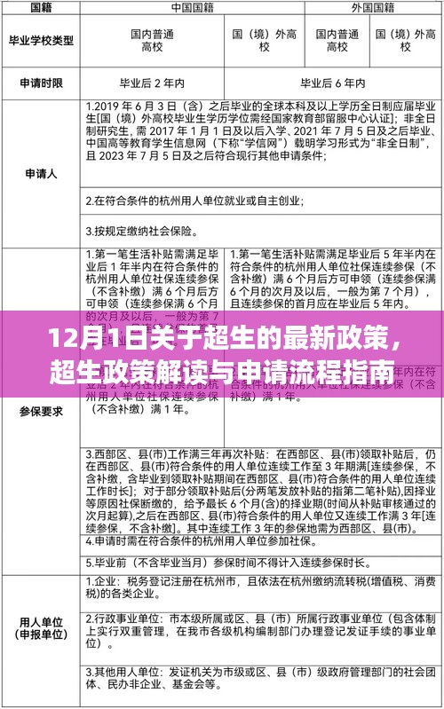 超生政策解讀與申請流程指南，最新政策解讀適用于初學(xué)者與進(jìn)階用戶