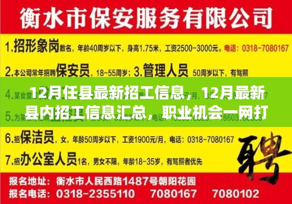 12月最新縣內(nèi)招工信息匯總，職業(yè)機會一網(wǎng)打盡！