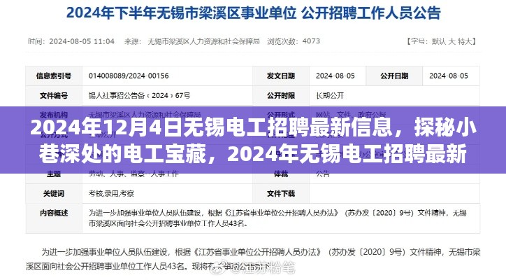 探秘小巷深處的寶藏，揭秘?zé)o錫電工招聘最新信息（2024年）