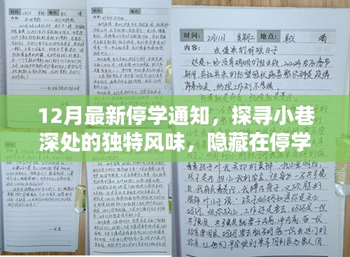 12月最新停學通知，探尋小巷深處的獨特風味，隱藏在停學通知背后的秘密小店