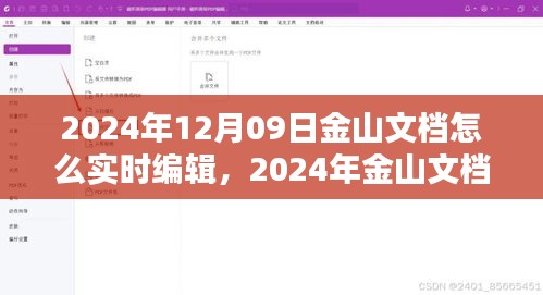 2024年金山文檔實時編輯指南，掌握在線文檔操作技巧，輕松協(xié)作