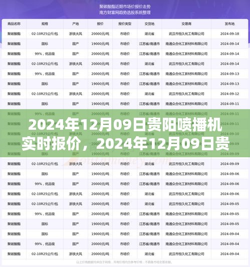 2024年12月09日貴陽噴播機(jī)實(shí)時(shí)報(bào)價(jià)及選購指南，深度解析與報(bào)價(jià)大全