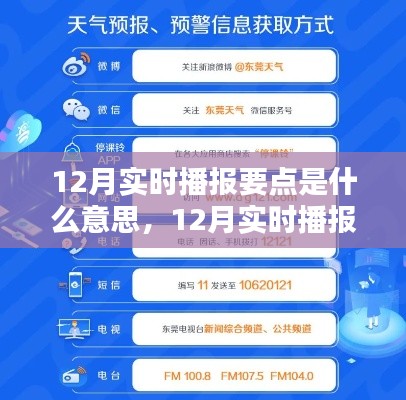 掌握技能，詳解12月實(shí)時播報要點(diǎn)