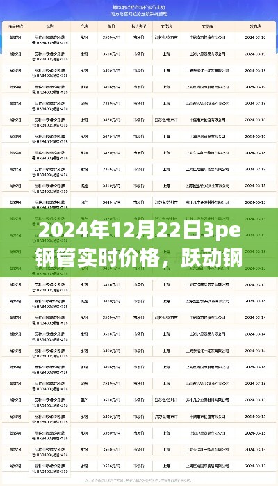 躍動鋼管市場，揭秘2024年12月22日3PE鋼管實時價格——洞悉變化，鑄就自信與成就之路。