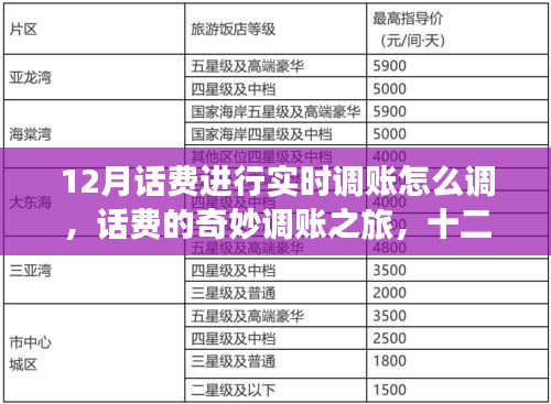 十二月話費(fèi)實(shí)時(shí)調(diào)賬指南，奇妙之旅與溫情時(shí)刻