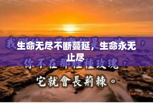 生命無(wú)盡不斷蔓延，生命永無(wú)止盡 