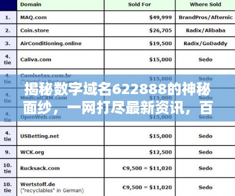 揭秘?cái)?shù)字域名622888的神秘面紗，一網(wǎng)打盡最新資訊，百度直達(dá)！