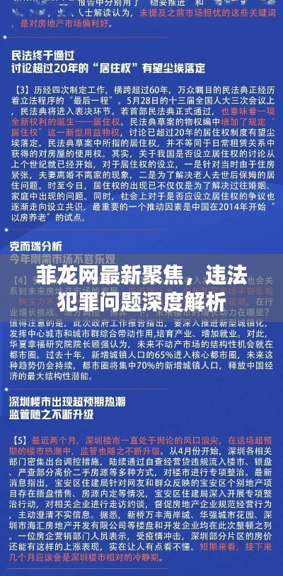 菲龍網(wǎng)最新聚焦，違法犯罪問題深度解析