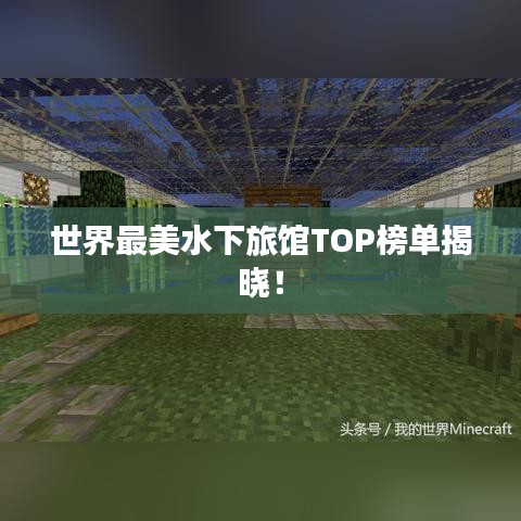 世界最美水下旅館TOP榜單揭曉！