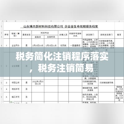 稅務(wù)簡化注銷程序落實(shí)，稅務(wù)注銷簡易 