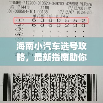 海南小汽車選號攻略，最新指南助你輕松選號！