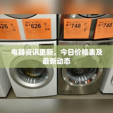 電器資訊更新，今日價格表及最新動態(tài)