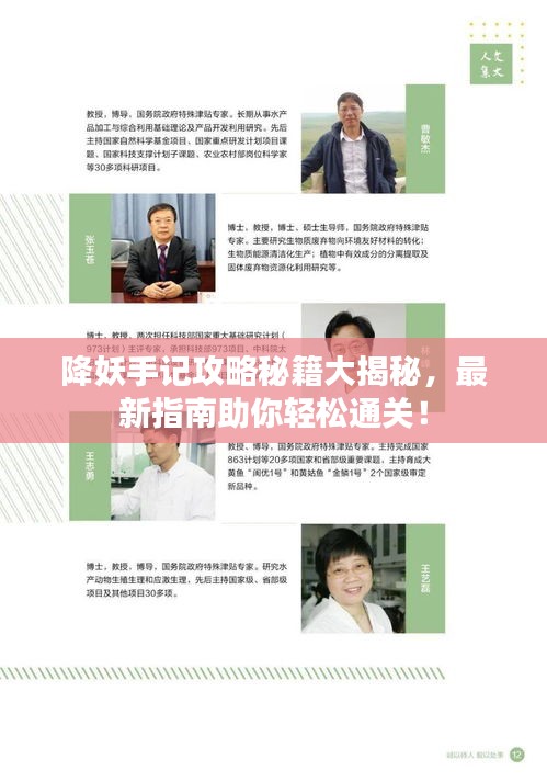 降妖手記攻略秘籍大揭秘，最新指南助你輕松通關(guān)！