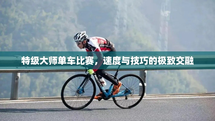特級大師單車比賽，速度與技巧的極致交融