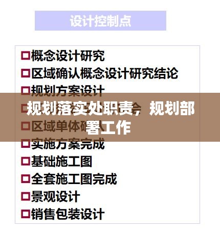 規(guī)劃落實(shí)處職責(zé)，規(guī)劃部署工作 