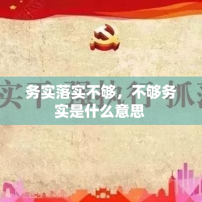 務(wù)實(shí)落實(shí)不夠，不夠務(wù)實(shí)是什么意思 