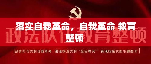 落實(shí)自我革命，自我革命 教育整頓 