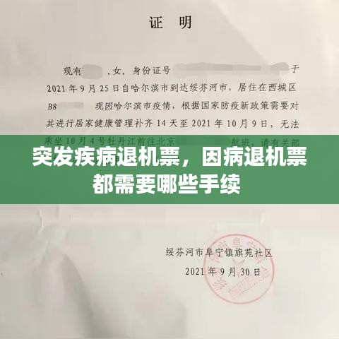 突發(fā)疾病退機(jī)票，因病退機(jī)票都需要哪些手續(xù) 