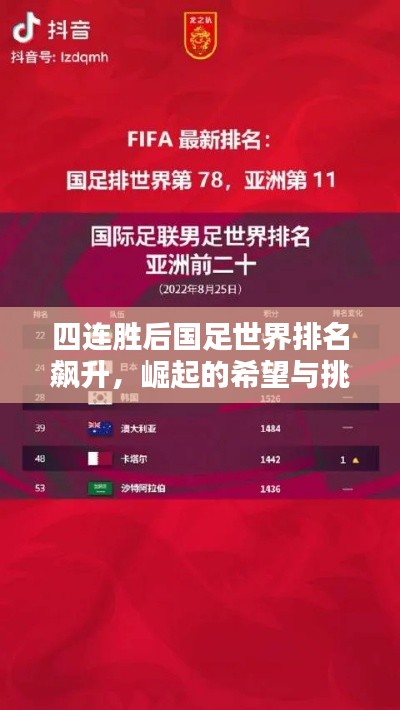 四連勝后國(guó)足世界排名飆升，崛起的希望與挑戰(zhàn)并存